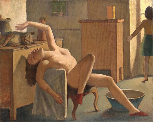 metmuseum's tweet photo. “Balthus: Cats &amp; Girls” is the first exhibition of the artist’s works in the U.S. in 30 years. http://t.co/44iWYmsAEK http://t.co/g1Y3x8SuV8