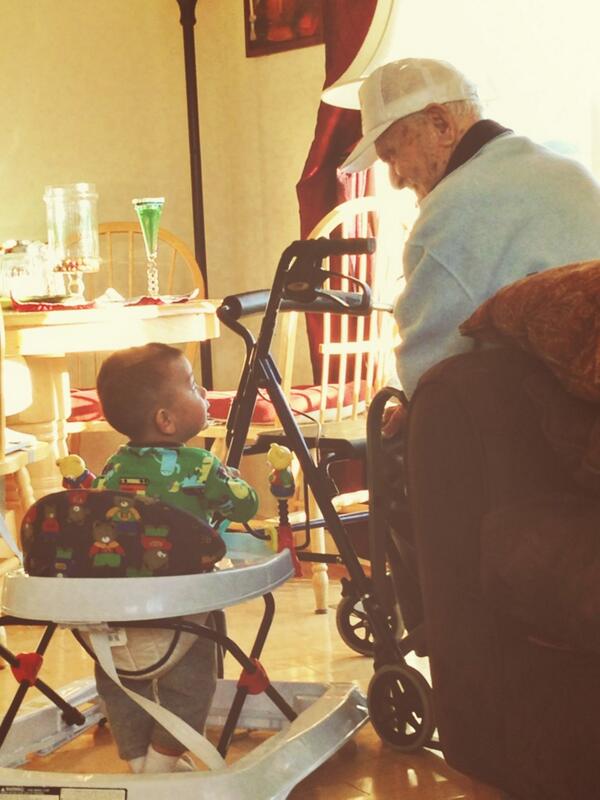 they both need walkers😍 #grandparentlove