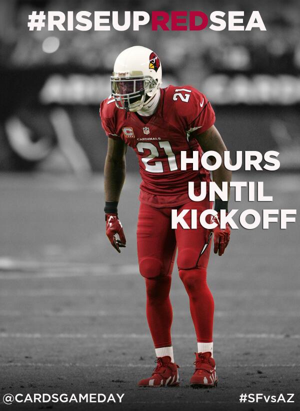 CardsGameday's tweet image. RT if you are an @AZCardinals fan and excited about #SFvsAZ tomorrow.  #RiseUpRedSea