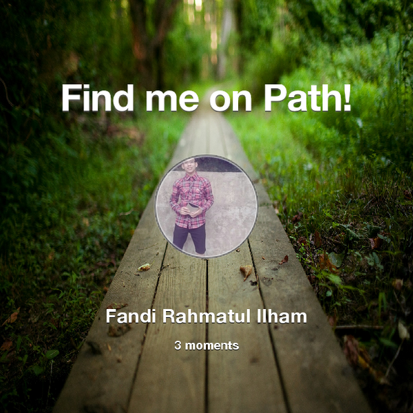 ilhamfandi_'s tweet photo. Find me on #Path now! Go to: http://t.co/CCv0MKeSs6! #thepersonalnetwork http://t.co/ScK4kUDB4W