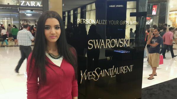 The last 2 days in #Dubai Mall# YSL#visit us and have a makeover#YSL#ILOVEYSL