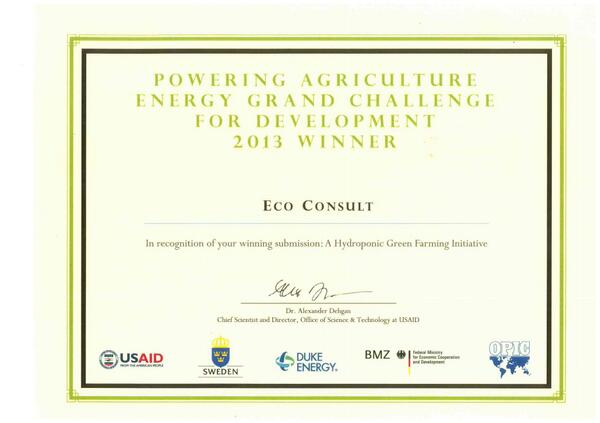 @Ecoconsultjo wins the #Powering #Agriculture #Energy Grand Challenge http://t.co/1lNezPyIxo