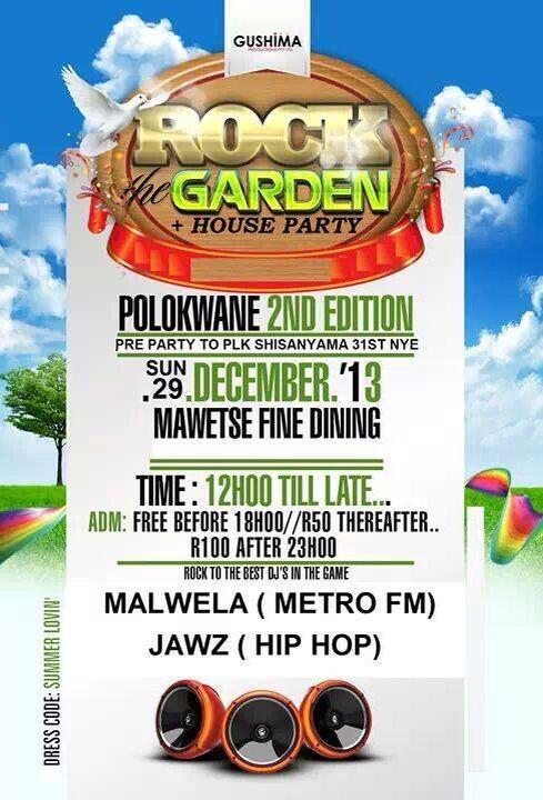 Gushima_Prod's tweet photo. Let's FORGET the garden and hit straight to the house...coolers allowed. http://t.co/WhOKEAODJB