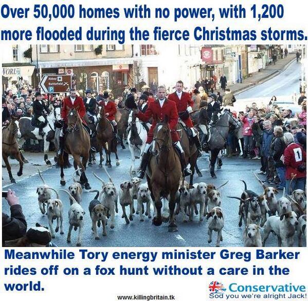 JohnEdwards33's tweet image. The Tory Energy Minister: Off hunting while people freeze. If you live in Bexhill say hello.. gregorybarker.com