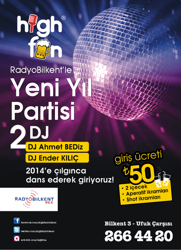 HighfunBilkent's tweet photo. Yilbasi Gecesi Eglenceye Doyuyoruz! http://t.co/tbHkqxv5sx