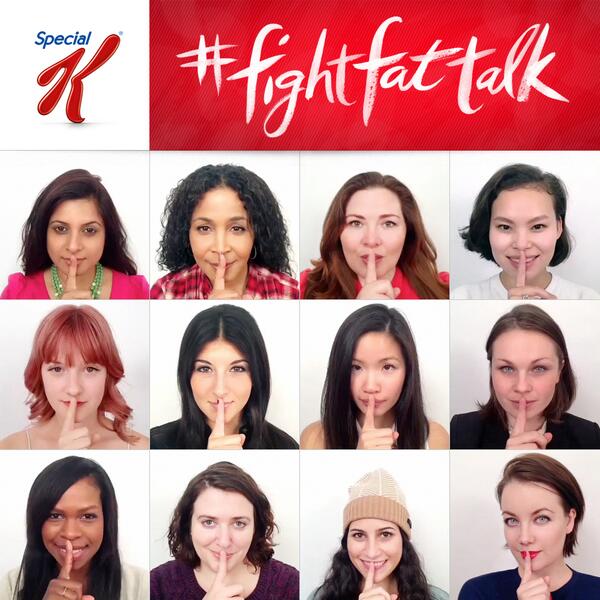 SpecialKUS's tweet photo. Fat talk weighs us all down. Silence the negativity and “RT” if you’re on Team Positivity. #FightFatTalk http://t.co/y5RGreFf2e