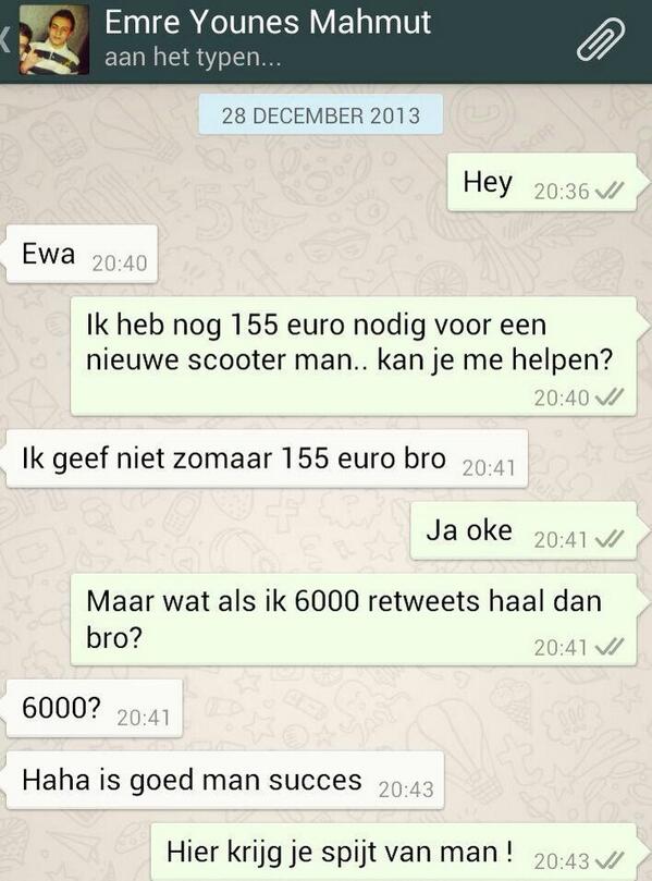 Oude scooter van me is echt gestolen, dus heb een weddenschap met een goeie vriend .. RT Please gun me..<3