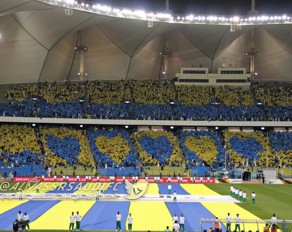 نادي النصر السعودي Twitterissa جماهير النصر تواصل رسم اجمل صور