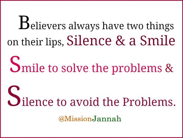 MissionJannah's tweet photo. Belivers Should Always Have These Two Things On Their Lips. http://t.co/vYsN2UjMjW