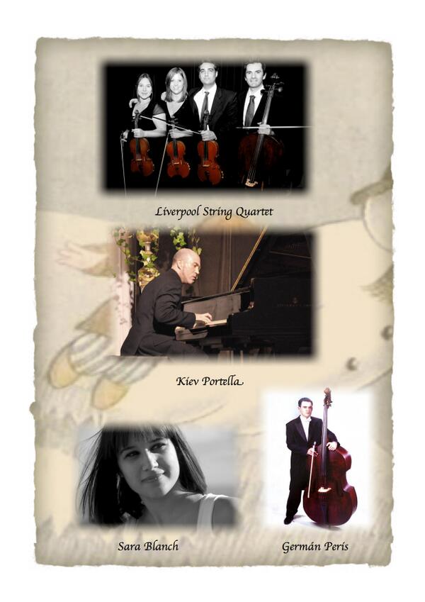 Gaudeix de la interpretació del <a href="/Liverpool_4tet/">Liverpool String Quartet</a>, <a href="/KievPortella/">Kiev Portella</a> i SaraBlanch
4/01 Maspujols 6/01 Castellvell del Camp