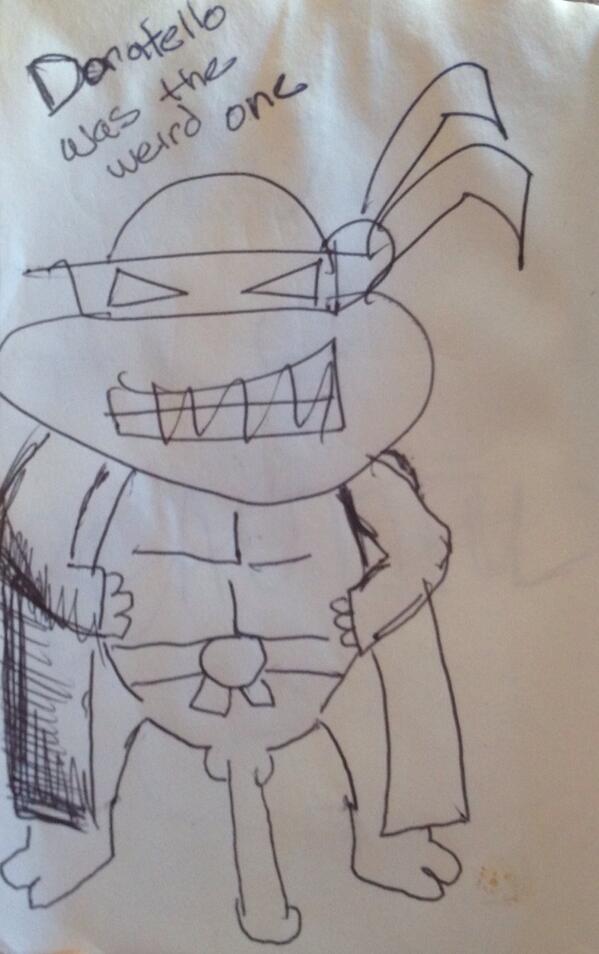 HungryBartender's tweet image. Nothing to see here. Just a Ninja Turtle with a giant cock.  #Donatello #TMNT #TurtleHead