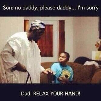 InAnAfricnHouse's tweet image. That calm, soothing voice your Dad had PRIOR to the beatings..

#AfricanKidProblems #RelaxYourHand