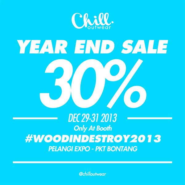 Bontang > RT <a href="/chilloutwear/">O N Y X .</a>: End of Year Sale - UNTIL December 31 '13. 30% off at #woodindestroy2013 PelangiExpo - PKT