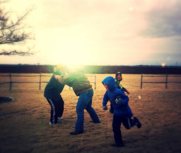 vlthane's tweet image. I'd say my brother Luke, and @JoshHolt54's team had the unfair advantage in today's game. #blockingmachine