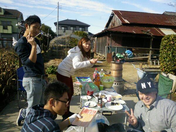 gtooooom's tweet photo. 餅つき&amp;BBQ楽しかった～(^o^) http://t.co/jyX7jEaTpg