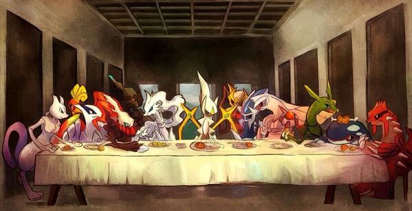 LuffynaticosOP's tweet image. La última cena(?) @UnPokemonDice