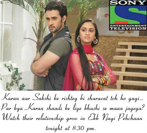TeamSaRan's tweet photo. Watch SaRan Relationship grow in #EkkNayiPehchaan Tonight at 8:30pm On @SonyTV !
@KaranSharma206 @krystledsouza http://t.co/ABs6ZWzMB7