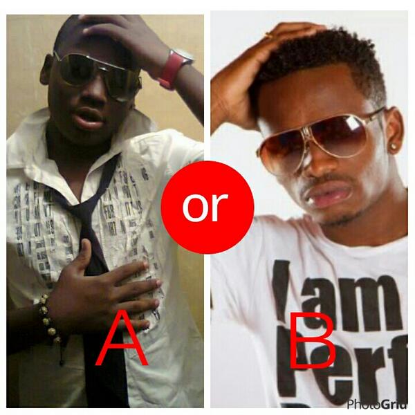 rajabsnow's tweet photo. Wanasema tumefanana @diamondplatnumz ni kweli? http://t.co/M1uUMObBFe
