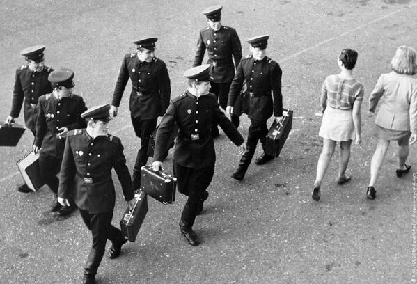 HistoryInPics's tweet photo. Men in Vilnius, Lithuania, 1965 http://t.co/YD2DsPNNfq