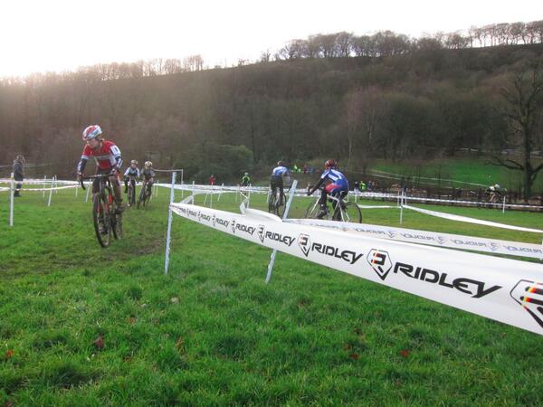 Todcyclocross's tweet photo. Thanks to @Ridley_Bikes and @lazerhelmets for helping to make #todcx look fab! There's nothing like fresh tape! http://t.co/YZowYLk3ny