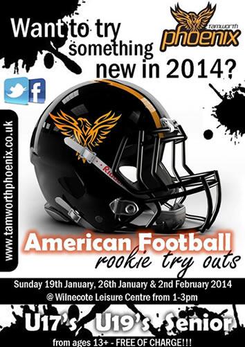 TamworthPhoenix's tweet image. Want to go from follower to player in 2014? Check out the Tamworth Phoenix Rookie Try Outs next month.