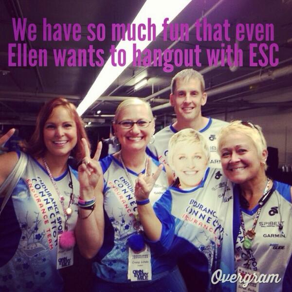 OwnEsc's tweet image. We have so much fun that even @TheEllenShow want to go running with us in our costumes!!