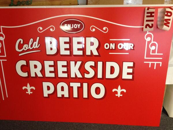 SunSignsAustin's tweet image. New shoal creek sign