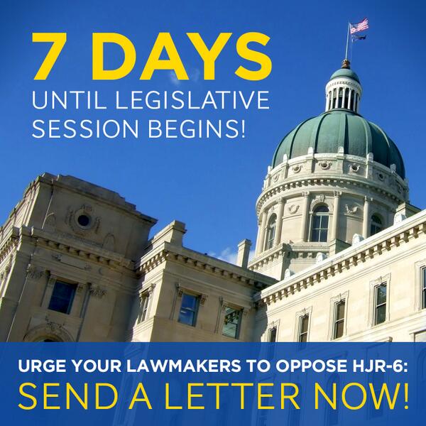 freedom_indiana's tweet image. Lawmakers return to Indy in just 7 days. Write a letter now opposing #HJR6:  freedomIN.org/lettewriting

#lgbt #freedomin