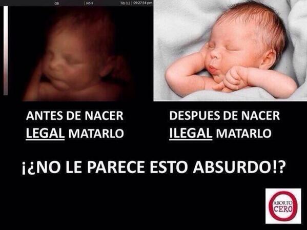 Defender el #aborto cuando ya se ha nacido es muy fácil. A ellos no les va a afectar. #SiALaVida