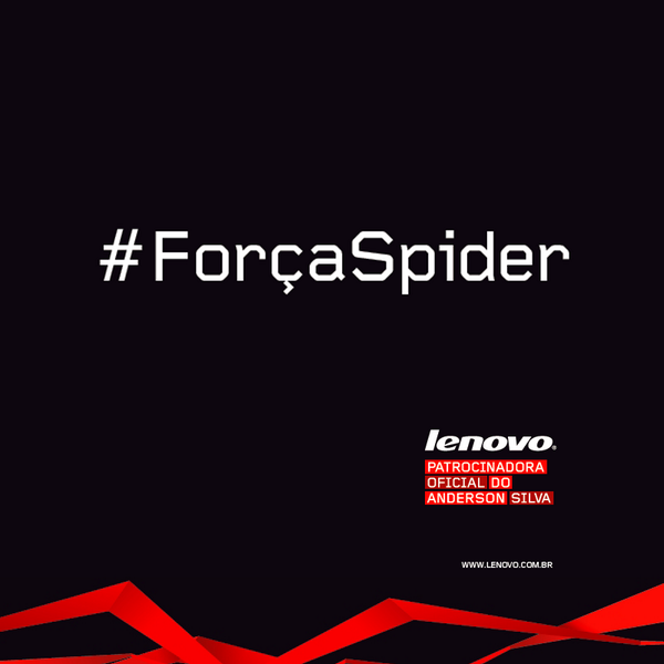 Lenovobr's tweet photo. Estamos torcendo pela recuperação do atleta e doer, @SpiderAnderson ! #ForcaSpider http://t.co/hZm070tHhN