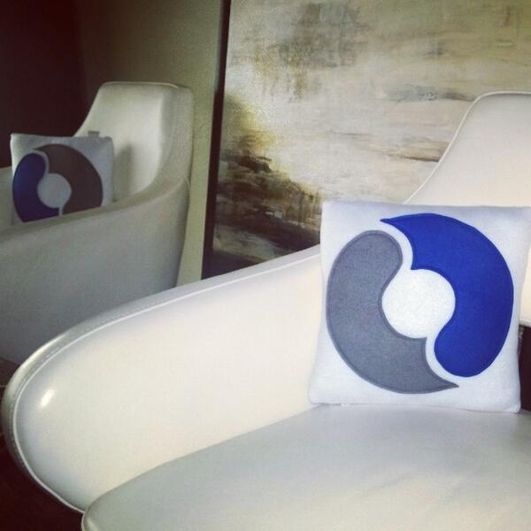 _jweaver's tweet image. Thanks @Craftsquatch for our custom pillows!  #codesigned