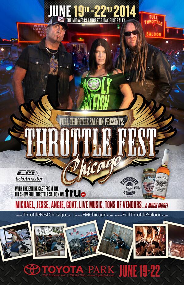 ThrottleFestChi's tweet image. Throttle Fest Chicago 2014
June 19 - 22
Toyota Park, Bridgeview IL