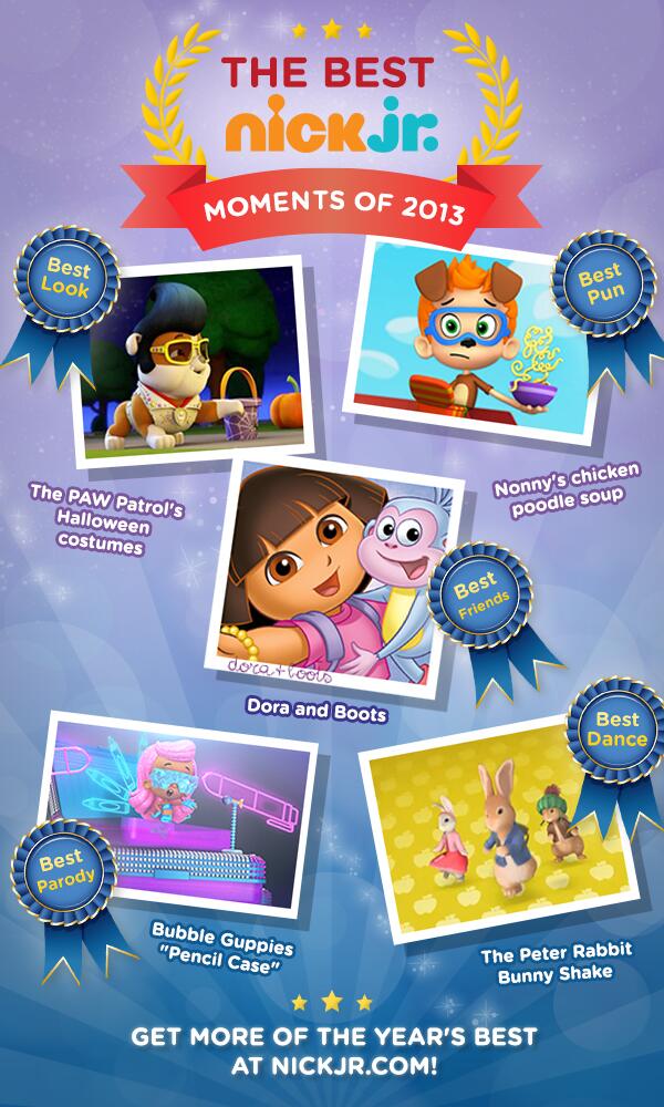 nickjr's tweet photo. What a great year! What were your favorite Nick Jr. moments in 2013? http://t.co/cEmG6irzPS