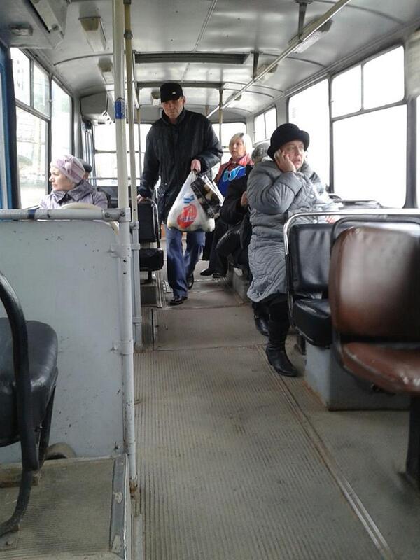 TEFLRussia's tweet image. Tomorrow in Vladimir there will be a free bus service for New Year's Eve. Here is the inside of a typical trollybus