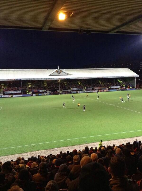 ScottishFansAMF's tweet photo. Motherwell fans at Partick thistle yesterday http://t.co/YZgkTr8qSZ