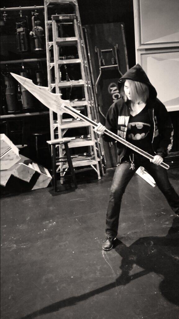 allicat_cook's tweet image. Spent the day building in the theatre. Never have I felt more at home #missingcrew