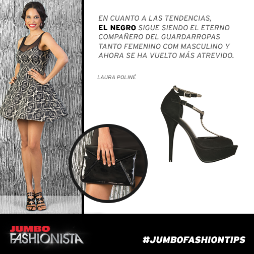ModaJumbo's tweet photo. En esta temporada el negro es un must... Sigue los consejos de la #JumboFashionista @LauraPoline #JumboFashionTips http://t.co/fMq1qb2hcr