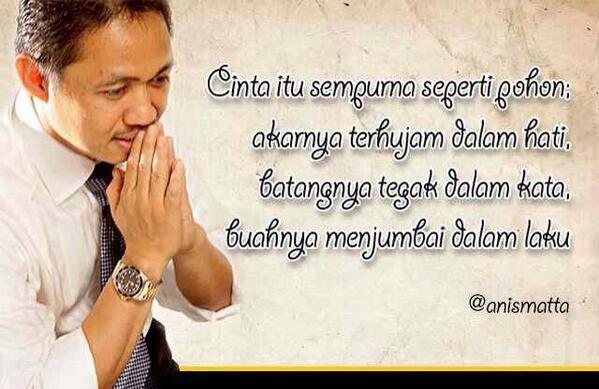 super_orang's tweet photo. "super sekali "RT @amkhoilul: Cinta itu sempurna seperti pohon* by @anismatta #cinta http://t.co/uzMWTyCDX0