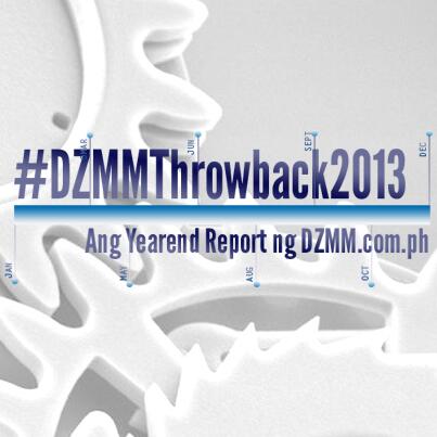 DZMMTeleRadyo's tweet photo. Ilang oras na lang Bagong Taon na! Balikan ang mga trending na balita sa #DZMMThrowBack2013 http://t.co/0dq3hNfKUb http://t.co/hx3XaTZbGV