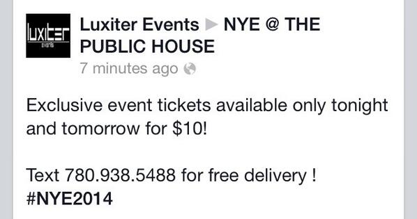 PublicHouseYeg's tweet photo. Our biggest party ever #NYE2014 http://t.co/FFMV6aY9PN