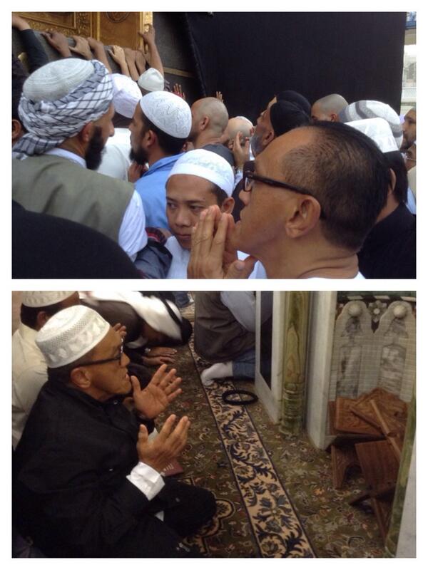 aburizalbakrie's tweet photo. 1) Di depan Ka'bah &amp; tempat mustajab lainnya sy berdoa: agar persatuan &amp; kesatuan bangsa Indonesia terus terjaga. http://t.co/RGb85fXFMa