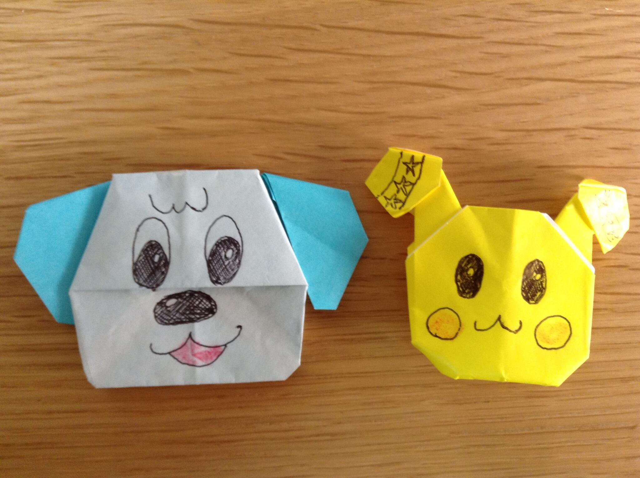 おにぎりフェイス 育児 お出かけ ワンワンとうーたんを折り紙で作ってみました 子供には好評です Etv Http T Co Gigvjh03jz Twitter