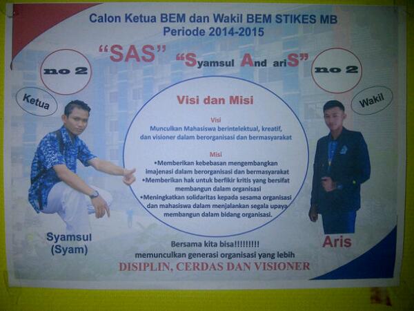 Ini pasanganga yang ke 2, ada Syamsul dan Aris atau dengan sebutan mereka "SAS"