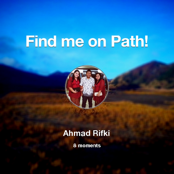 ekiahh's tweet photo. Find me on #Path now! Go to: http://t.co/S1s7Xr7xyh! #thepersonalnetwork http://t.co/vVa36a2LRY