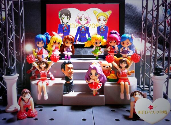 美崎佳奈子 ハンコアイドル A Twitter みんな 年末と言えば 紅白アイカツ合戦だよね 今日もう一回見よう その後は紅白歌合戦 と言いたいけどご自由に ぉぃ 今年1年しょうもない呟きにお付き合いありがとう 来年もよろしくね アイカツ アイカツ よいお年を