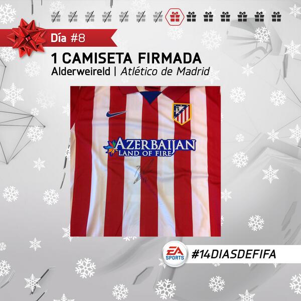easportsfces's tweet image. Día 8: Camiseta firmada por Alderweireld del Atleti. Sigue a @EASPORTSEsp y haz RT para poder ganar! #14diasdeFIFA