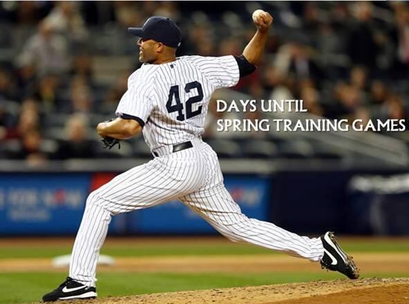 42 days until #SpringTraining games! RETWEET for a chance at a ball signed by retired <a href="/Yankees/">New York Yankees</a> pitcher Mariano Rivera