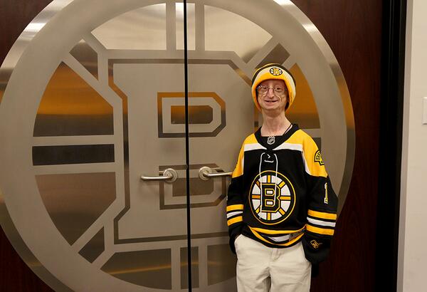 NHLBruins's tweet photo. Prior to the game, Sam Berns was honored with a video tribute. You can watch it here: http://t.co/7Z2C0inUTs http://t.co/FHr0wByeFs