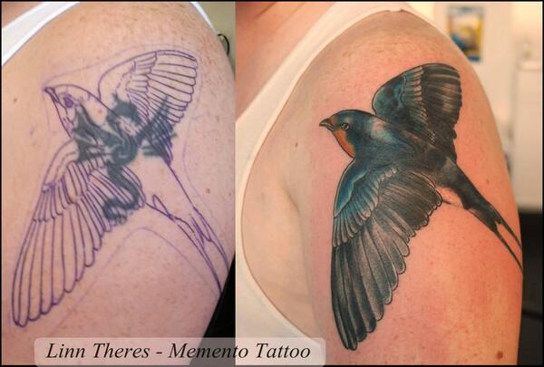 LinnTheres's tweet photo. Cover up i did in 2013 http://t.co/p6kaJa7M6R