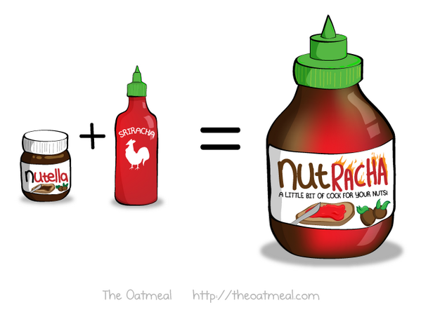 Oatmeal's tweet image. Genius ... or MEGA GENIUS?  I say mega genius.